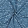 Ganga Jacquard Flores | Poppy Fabrics – azul ganga,  thumbnail number 3