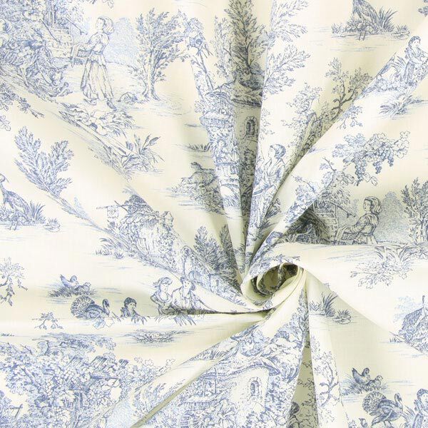Tecido de algodão Mini Pastorale 280 cm – azul,  image number 2