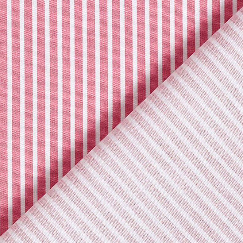 Popelina de algodão Riscas – rosa/branco,  image number 4