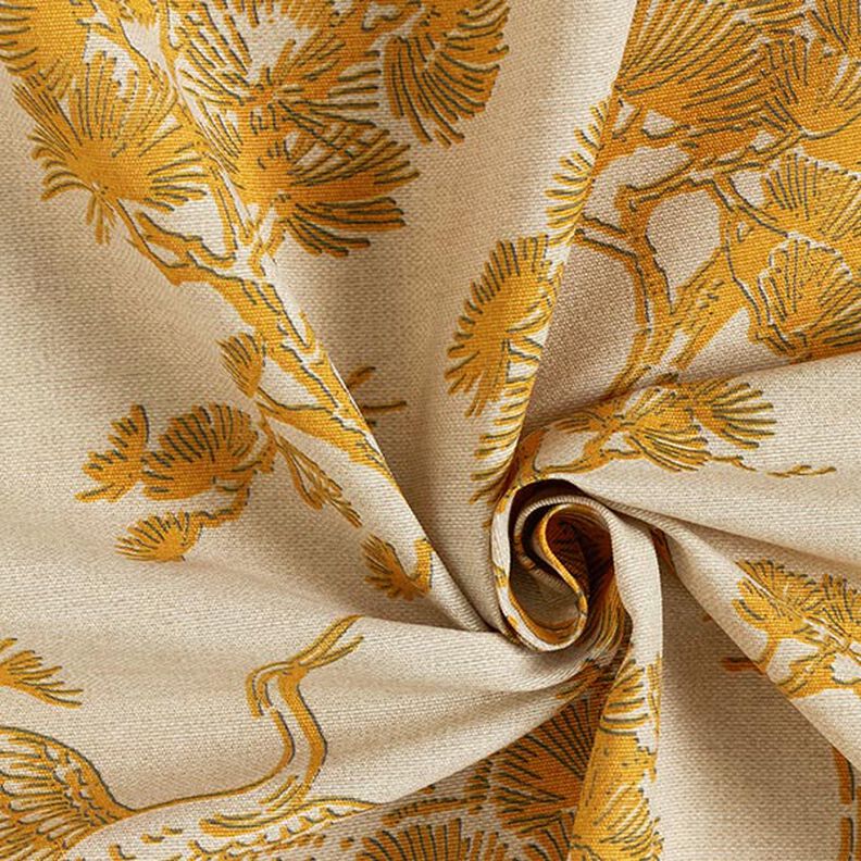Tecido para decoração Lona Grou chinês – beige/amarelo-caril,  image number 3