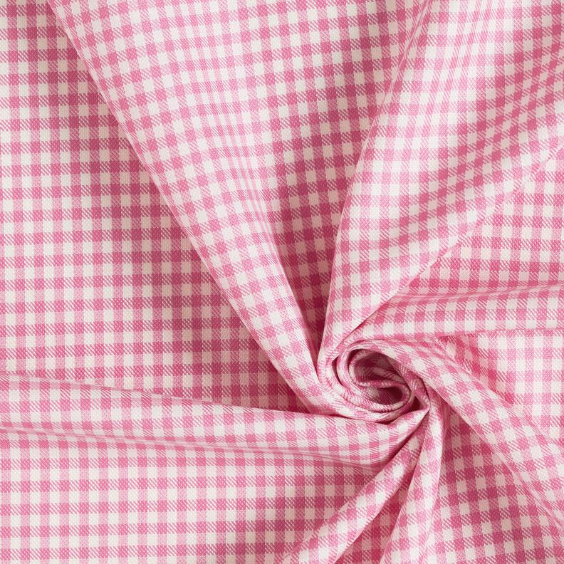 Mistura de lã Xadrez Vichy – marfim/rosa,  image number 3