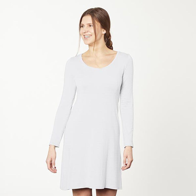 Jersey de algodão médio liso – branco,  image number 6