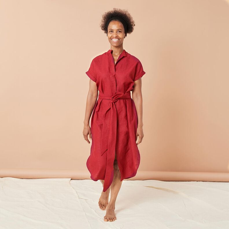 Tecido de linho Mistura de Rami Médio – verde pinheiro,  image number 6