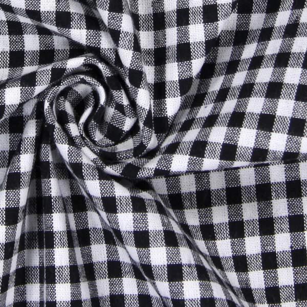 Tecido de algodão Vichy - 0,5 cm – preto,  image number 2
