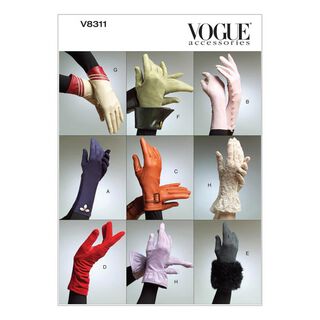 Luvas, Vogue 8311, 