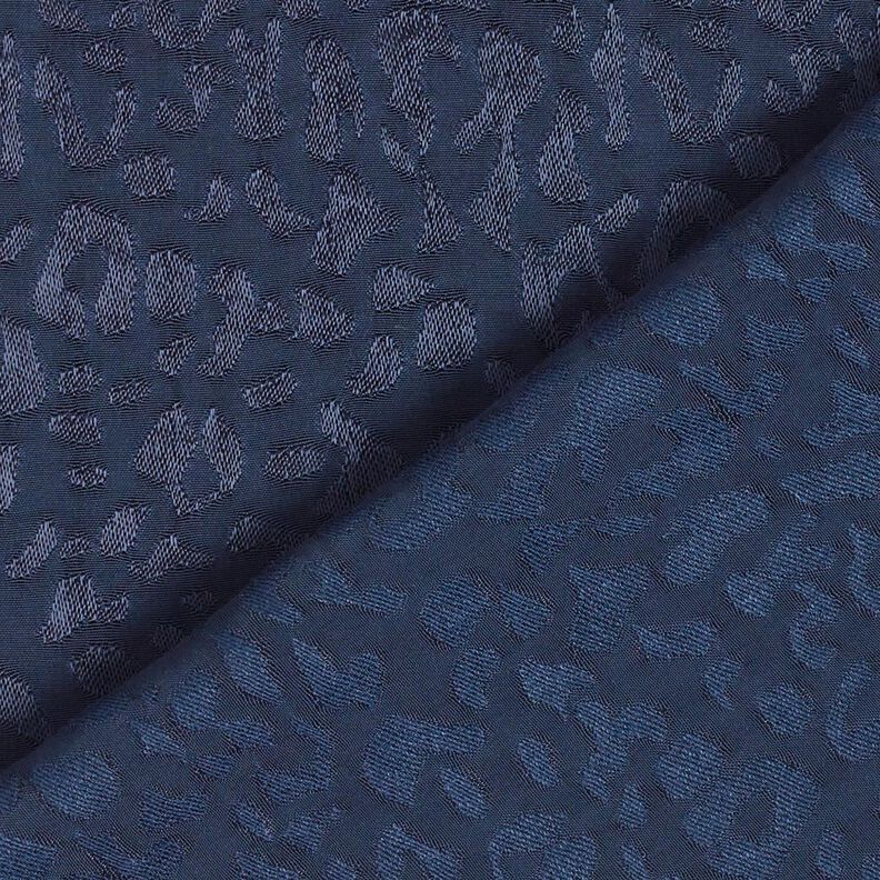 Tecido de viscose Padrão Leo – azul-noite,  image number 6