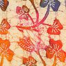 Tecido de viscose Folhas Batik – cor de areia/laranja,  thumbnail number 1