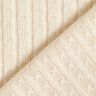 Tecido de malha Ajour Riscas brilhantes requintadas – creme | Retalho 60cm,  thumbnail number 4