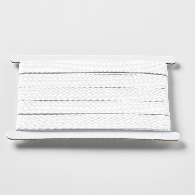 Fita elástica lisa [3 m | 15 mm] – branco,  image number 1