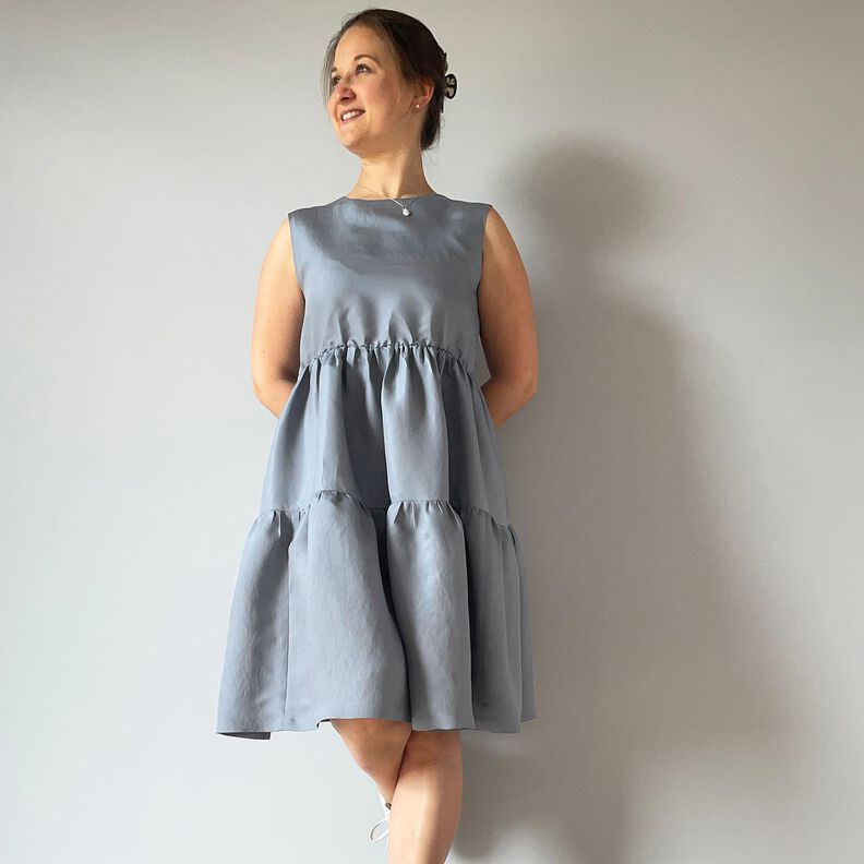 Mistura de viscose Brilho cintilante – azul-pomba,  image number 6