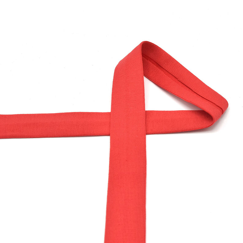 Fita de viés Jersey de algodão [20 mm] – vermelho,  image number 2