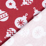 Jersey de algodão Bolas de Árvore de Natal – carmin,  thumbnail number 4