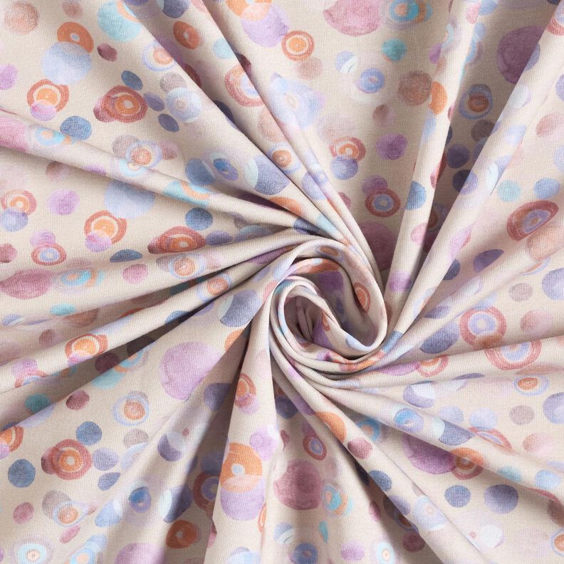 Jersey de algodão Círculos coloridos em aguarela – anémona,  image number 3