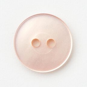 Botão de 2 furos brilhante [Ø 15 mm] – rosé, 