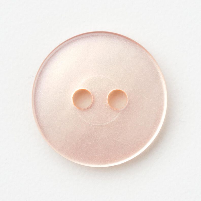 Botão de 2 furos brilhante [Ø 15 mm] – rosé,  image number 1