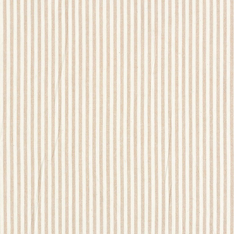 Mistura de viscose e algodão Riscas – beige/branco sujo,  image number 1