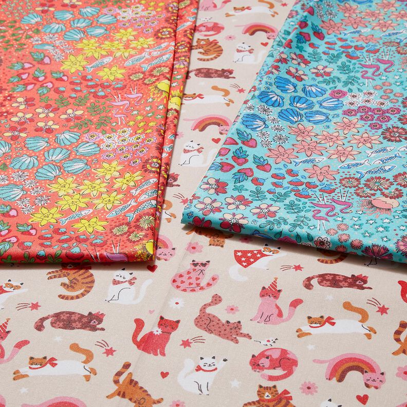 Algodão revestido Mistura marítima – cor de coral,  image number 6