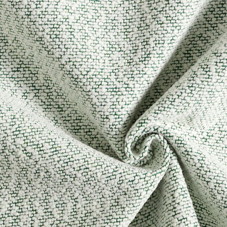 Tecido para exteriores Bouclé fino – verde/branco sujo,  image number 1