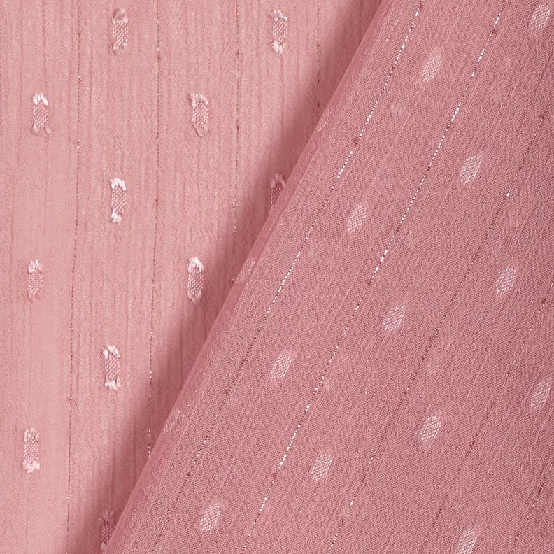 Chiffon Dobby Metálico Riscas de Giz – rosa-velho escuro/prata metálica,  image number 4