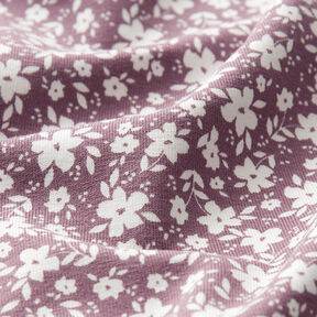 Jersey de algodão Florzinhas bicolores  – rosa-velho escuro, 