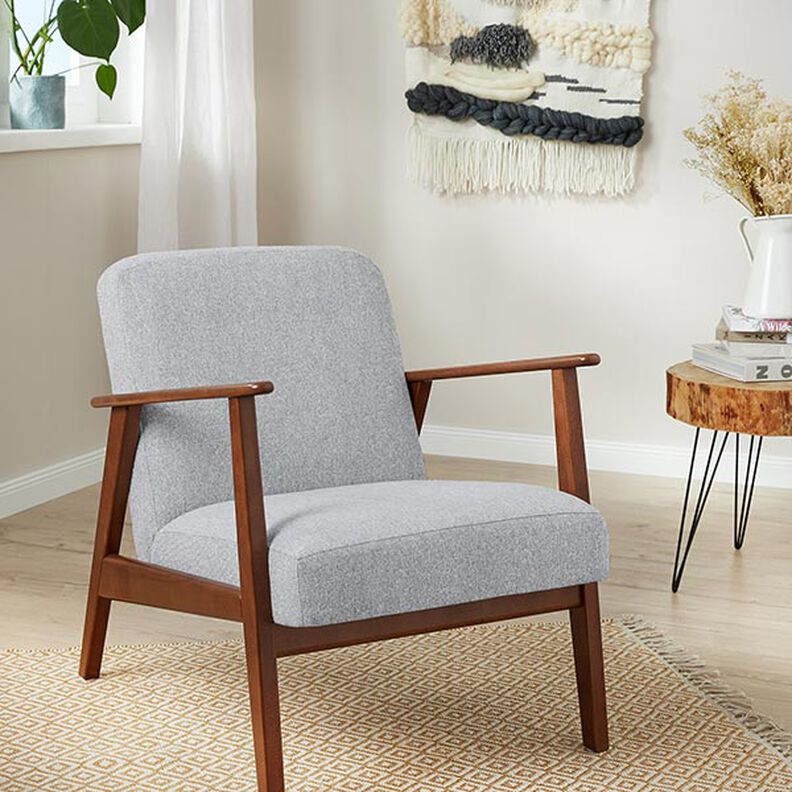 Tecido para estofos discretamente mesclado – cinzento-prateado,  image number 6