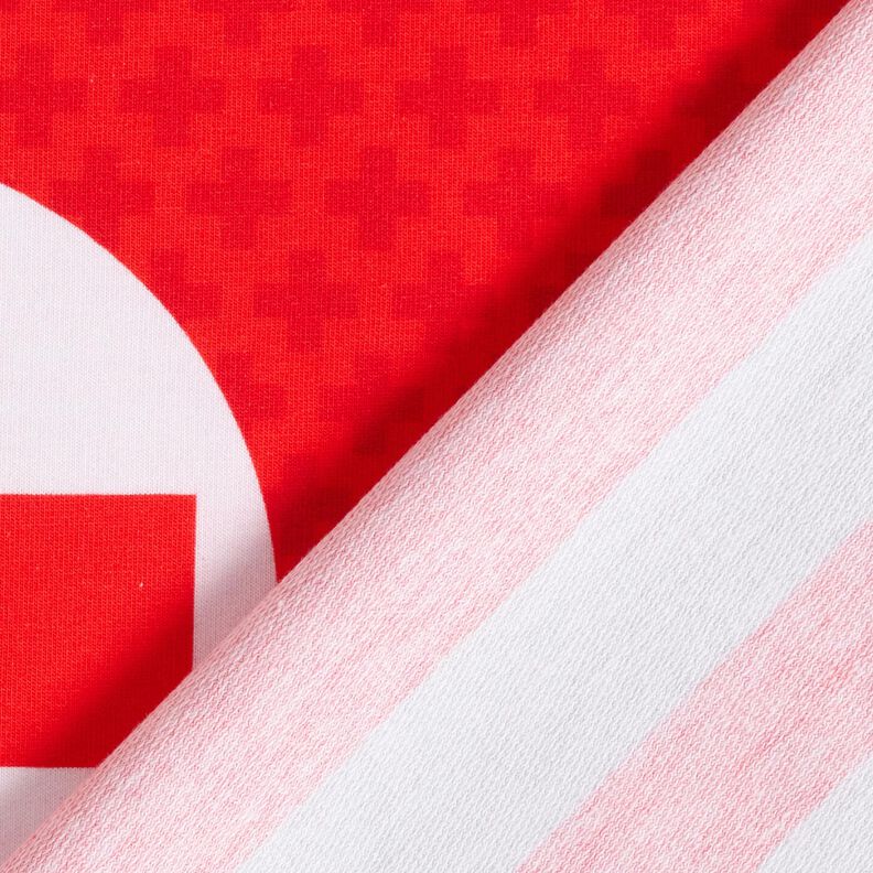 French Terry Barra Quero ser paramédico | Stoff&Liebe – vermelho/cinzento-prateado,  image number 4