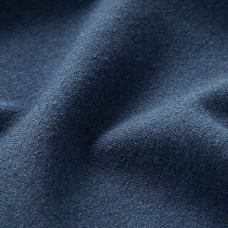 French Terry reciclado Sweat de verão Mistura de algodão – azul ganga, 