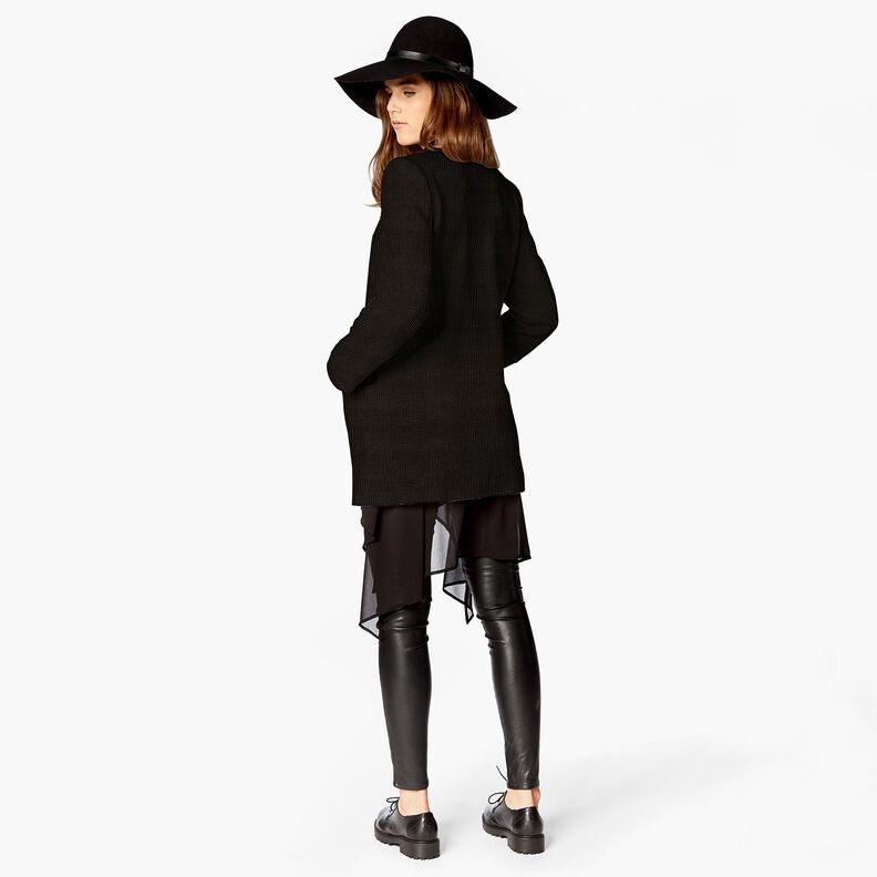 Bombazine larga Bubble Liso – preto,  image number 9