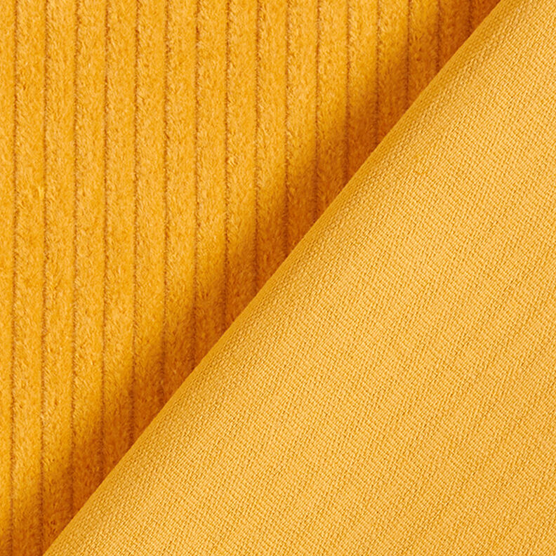 Bombazine larga pré-lavada Liso – amarelo-caril,  image number 3
