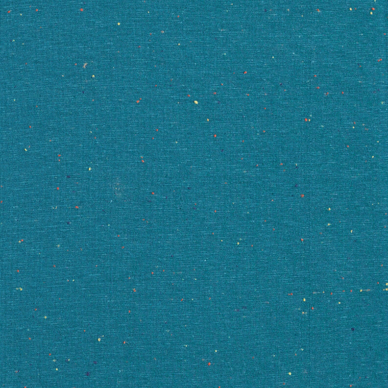 Sweater aconchegante Salpicos coloridos – azul petróleo,  image number 1