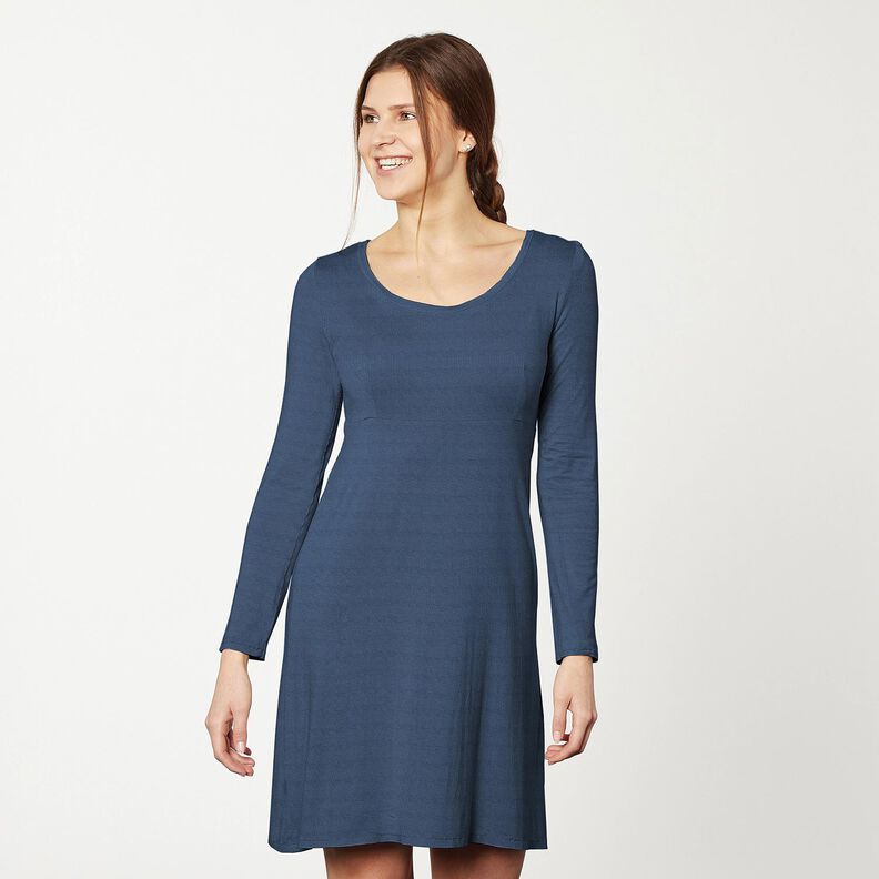 Jersey de algodão médio liso – azul-oceano,  image number 7