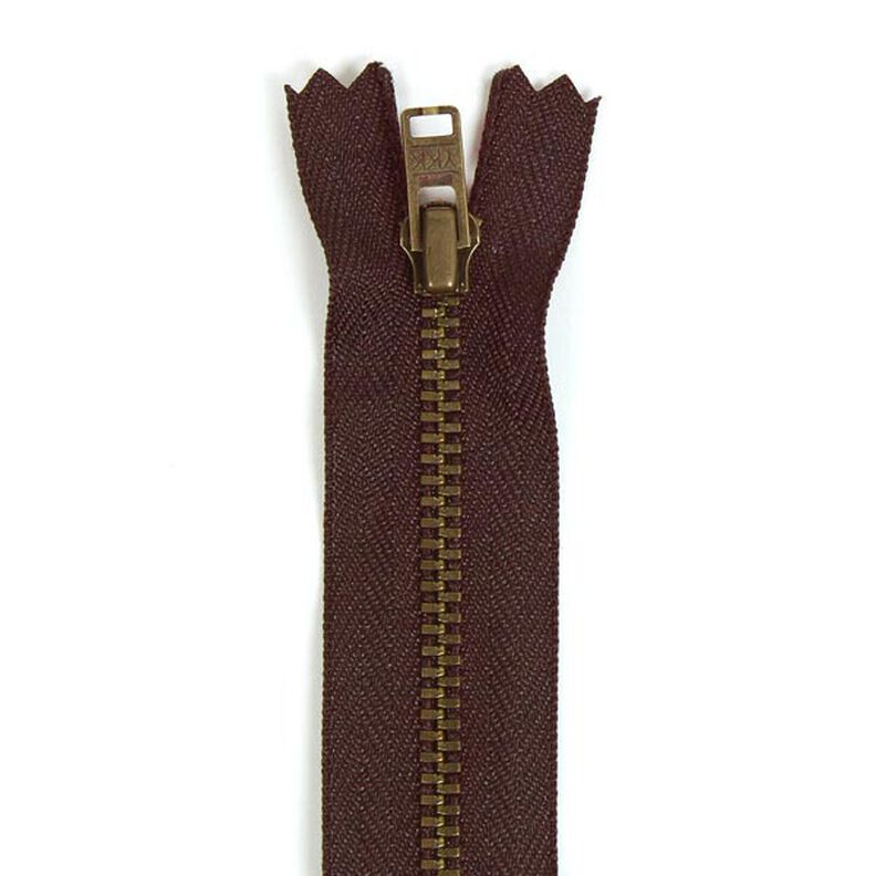 Fecho de correr não divisível | metal antigo (570),  image number 1