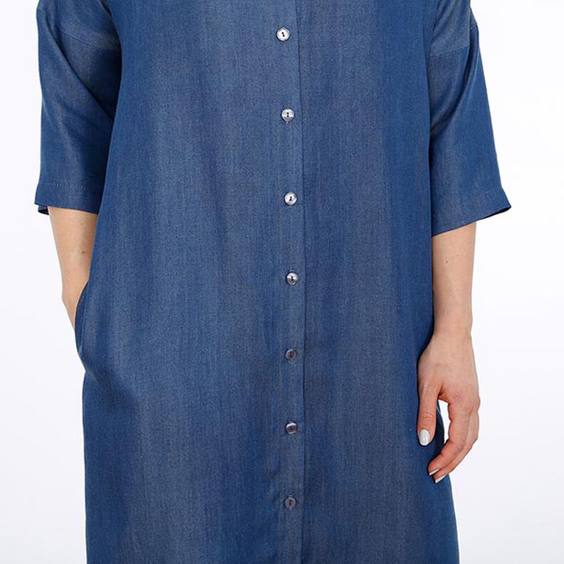 FRAU EDDA Vestido blusa, corte direito, com fila de botões e bolsos | Studio Schnittreif | XS-XXL,  image number 11