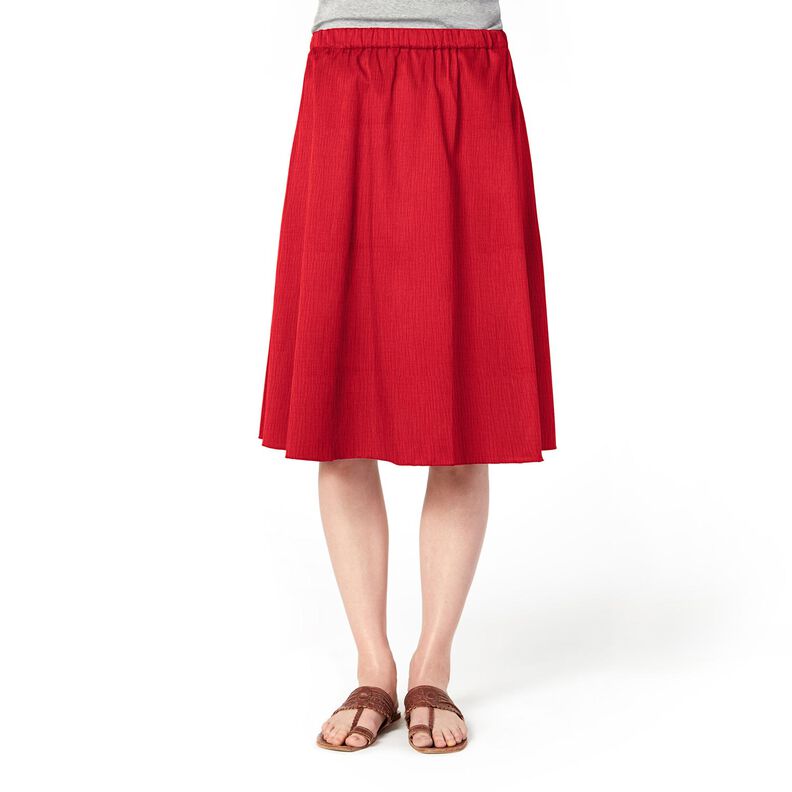 Musselina/ Tecido plissado duplo – vermelho,  image number 7