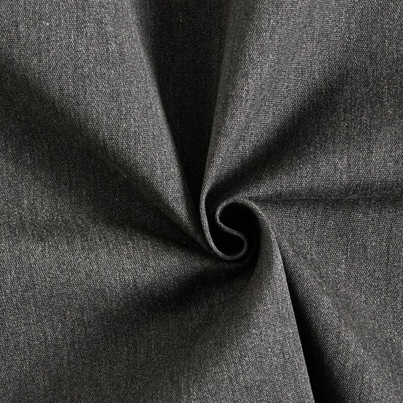 Tecido para exteriores Lona Liso Melange – cinzento escuro,  image number 2