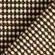 Quadrados de tecido de tela de linho grossa – azul-marinho/castanho,  thumbnail number 4