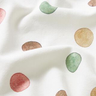 Jersey de algodão Pintas de aguarela Impressão Digital – marfim/cobre, 