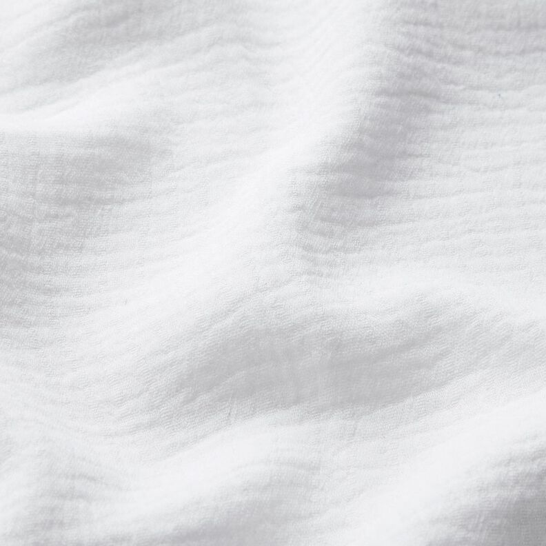 Mistura de linho e algodão Jacquard Padrão ondulado – branco,  image number 2