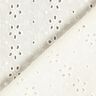 Cambraia de algodão Bordado inglês Fileiras de flores – branco sujo,  thumbnail number 4