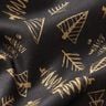 Tecido de algodão Cretone Pinheiros elegantes – preto/dourado,  thumbnail number 2