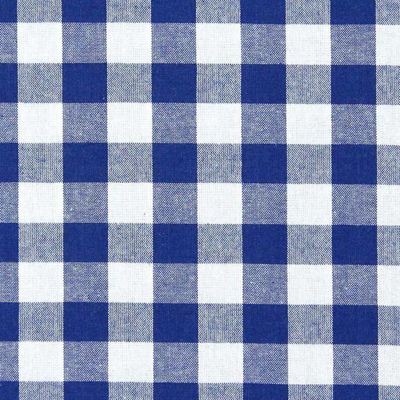 Tecido de algodão Vichy - 1,7 cm – azul real,  image number 1