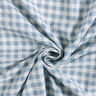 Tecido de algodão Textura xadrez – branco/azul claro,  thumbnail number 4