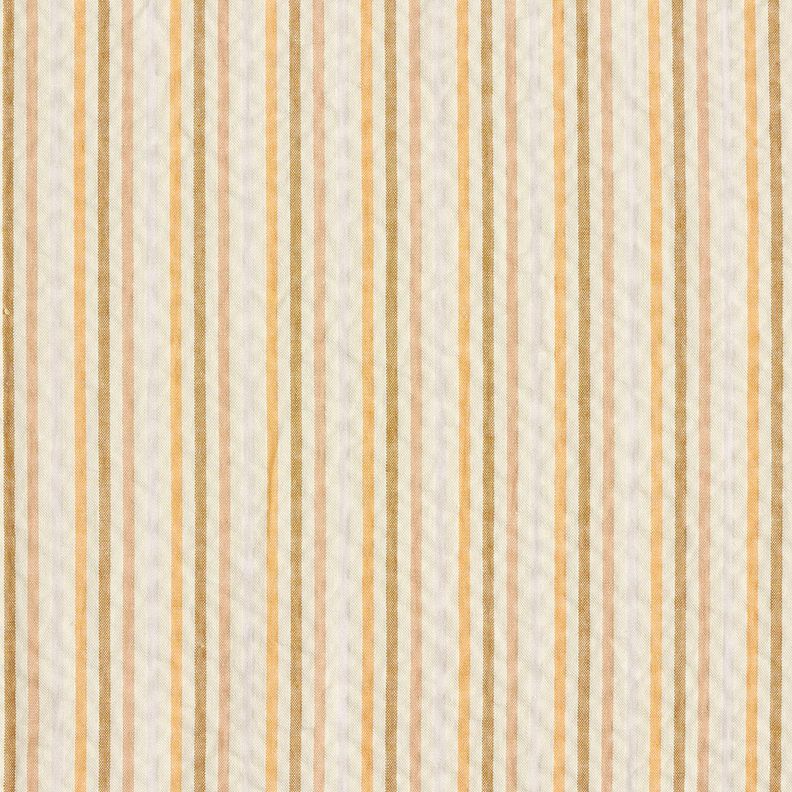 Anarruga Algodão Mistura de riscas – damasco/branco sujo,  image number 1