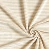 Tecido aveludado Nicki Riscas brilho – bege claro/prata metálica,  thumbnail number 3