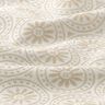 Tecido para exteriores jacquard Ornamentos círculos – beige/branco sujo,  thumbnail number 2