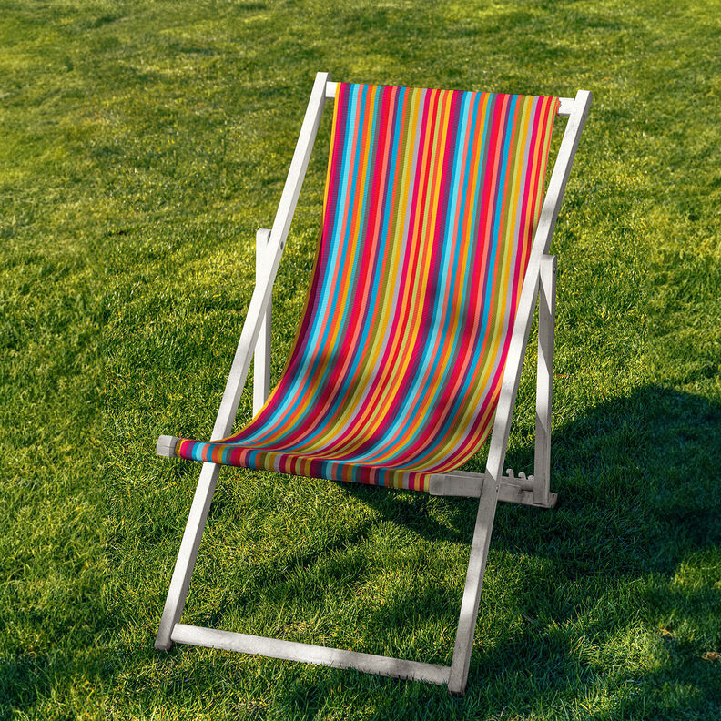 Outdoor Tecido para espreguiçadeiras Riscas longitudinais 44 cm – rosa intenso/azul,  image number 4