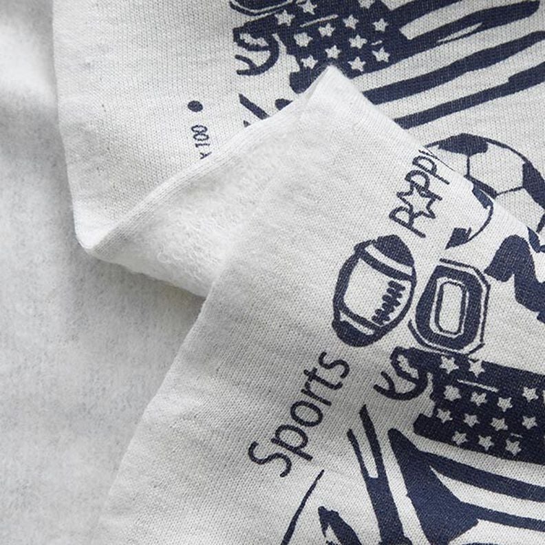 Sweatshirt cardada Equipamento desportivo Melange – branco sujo,  image number 3