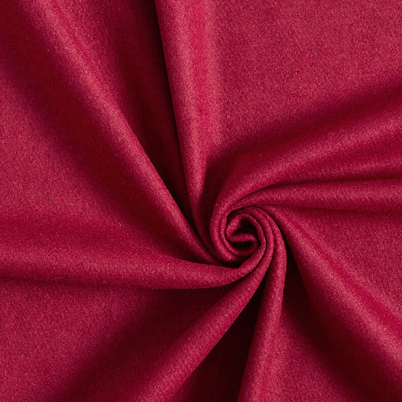 Tecido para sobretudos Mistura de lã Liso – vermelho escuro,  image number 1