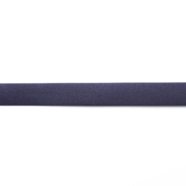 Fita de viés Cetim [20 mm] – azul-marinho,  image number 1