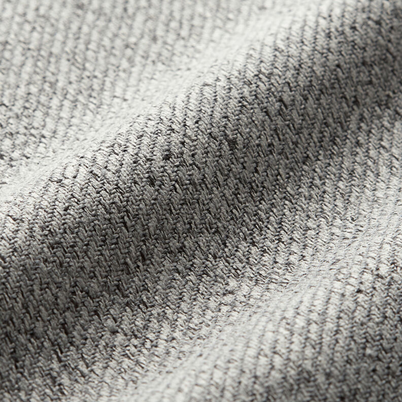Tecido para estofos Aparência de sarja – cinzento,  image number 2